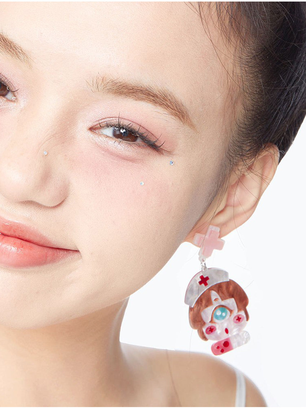 MUKTANK X QUANDO Resin and Silver Earrings