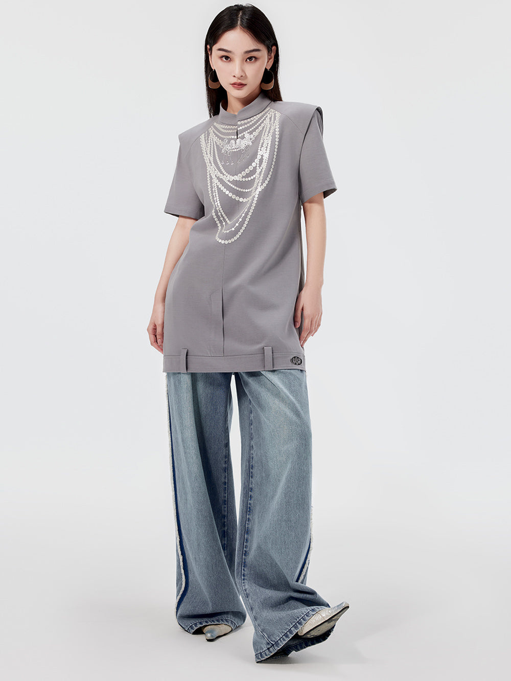 MUKZIN Gray Fashion Dress