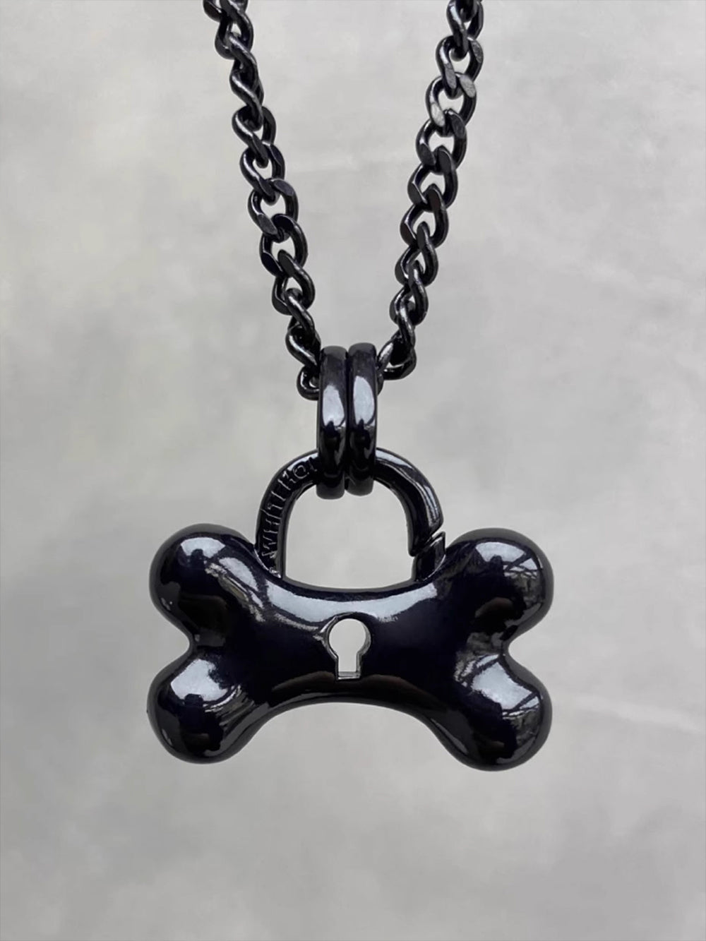 MUKTANK X WHITEHOLE Black Bone Necklace