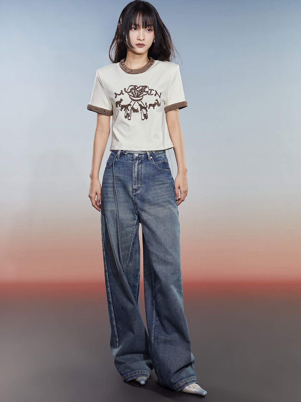 MUKZIN Versatile Classic Comfortable Simple Jeans
