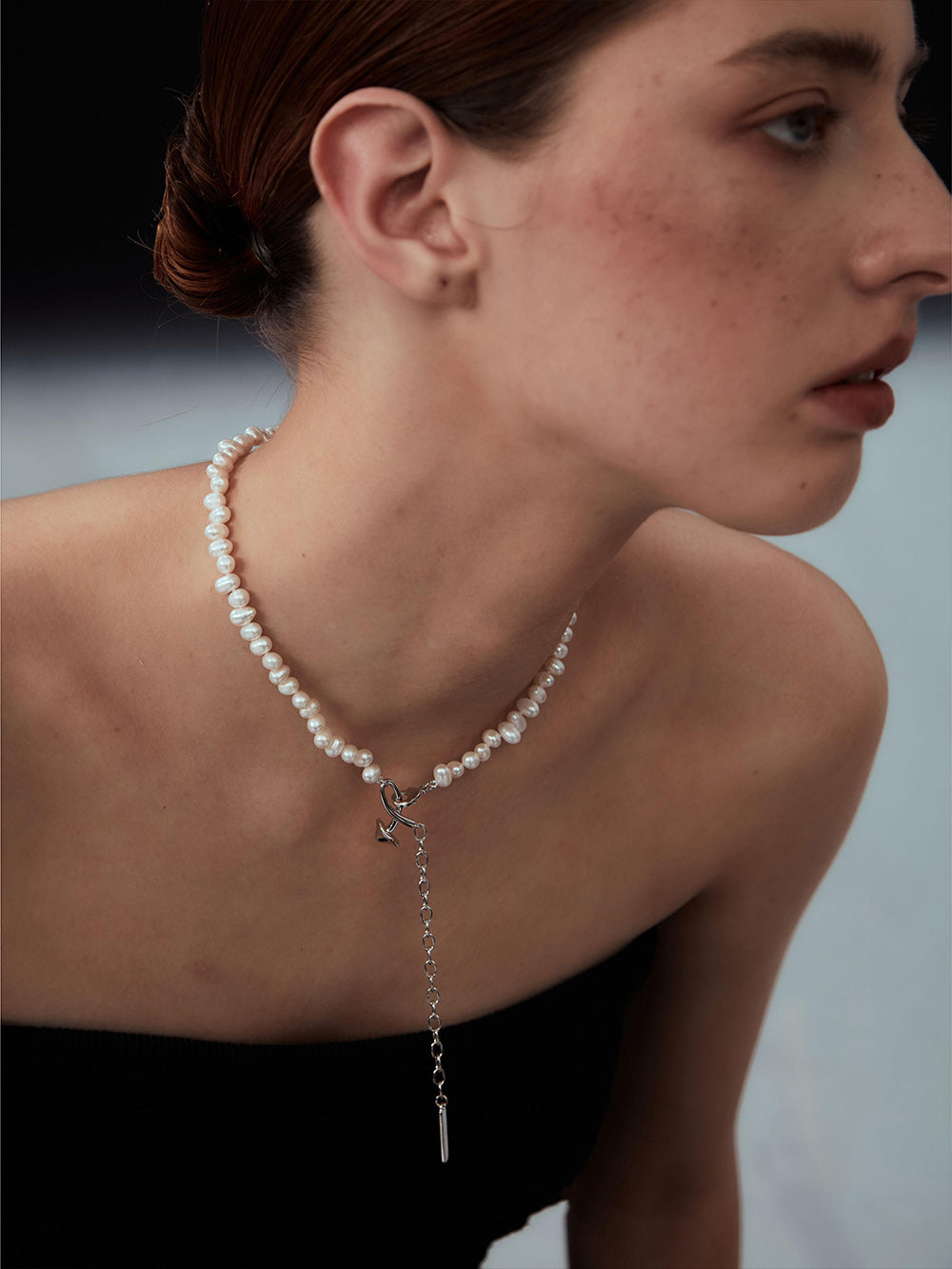 MUKTANKxPEARLONA Dangerous Garden -Baroque Pearl Twin Necklace