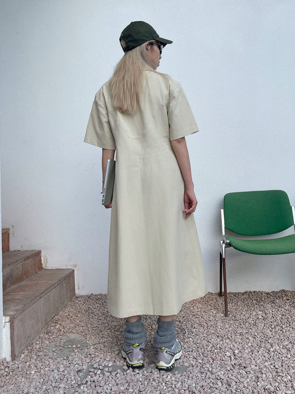 MUKTANK x TWOPLUMGIRLS Waist-Defining One-Piece Dress