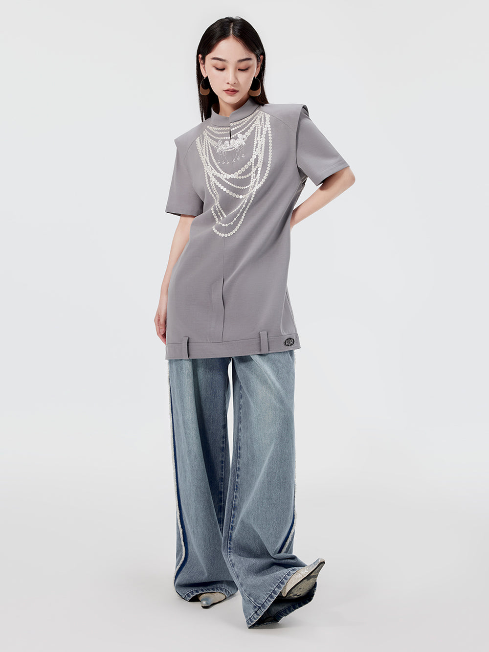 MUKZIN Gray Fashion Dress