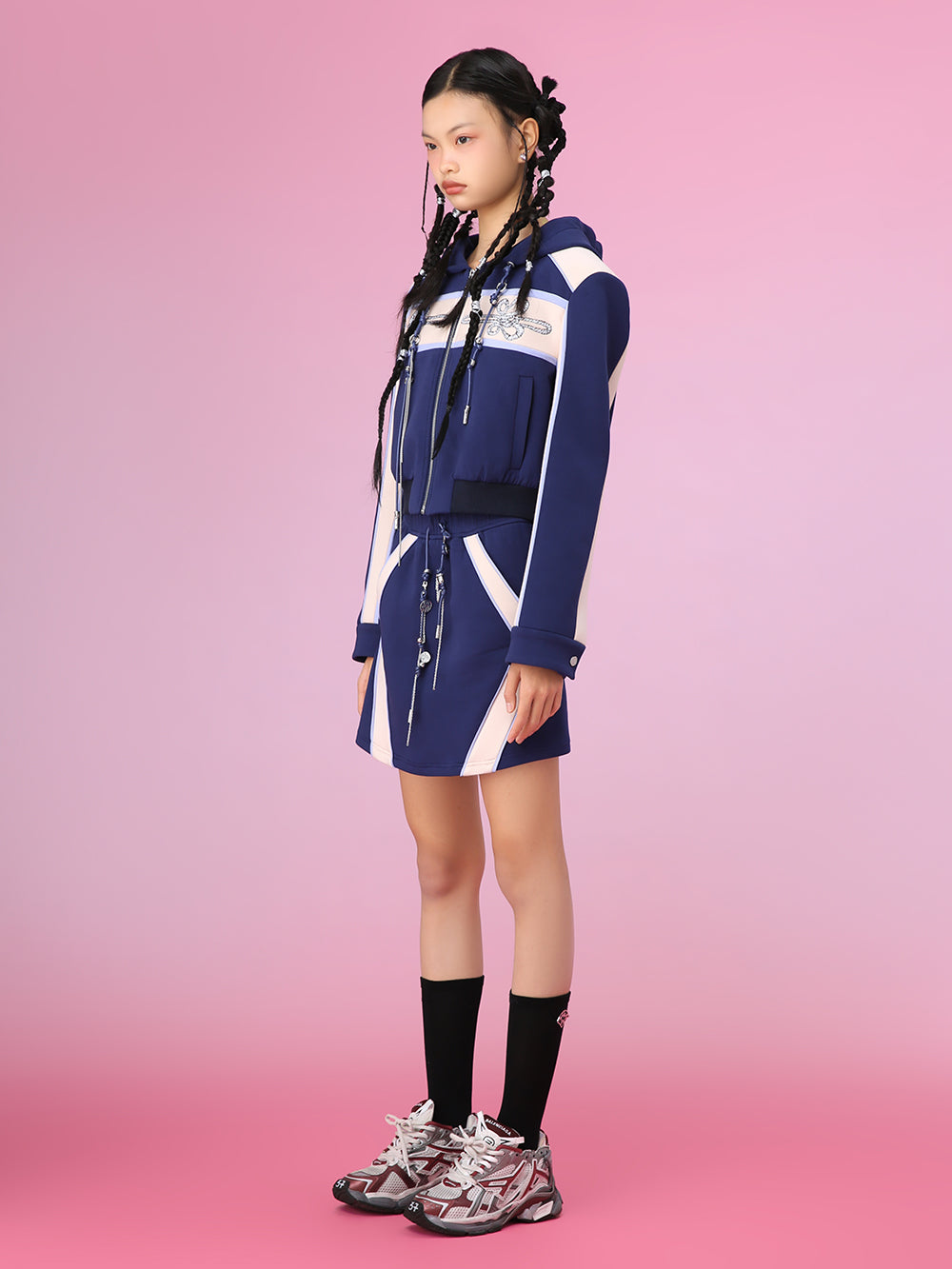MUKZIN Splicing Age-reducing Comfortable High-quality Sports Hoodie