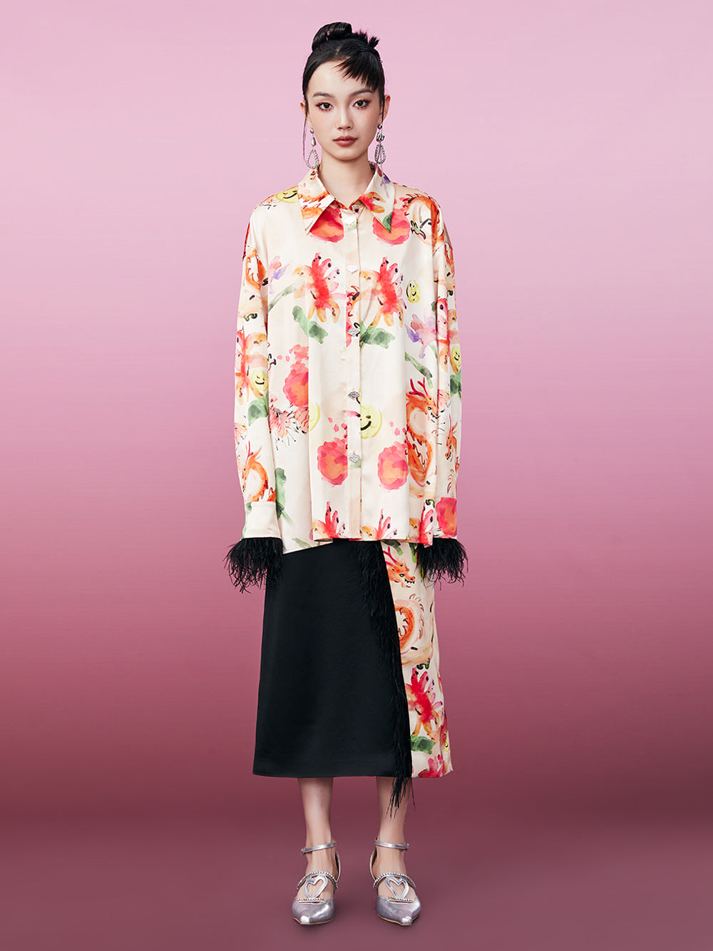 MUKZIN Classic Printed Loose Original Vintage Shirt
