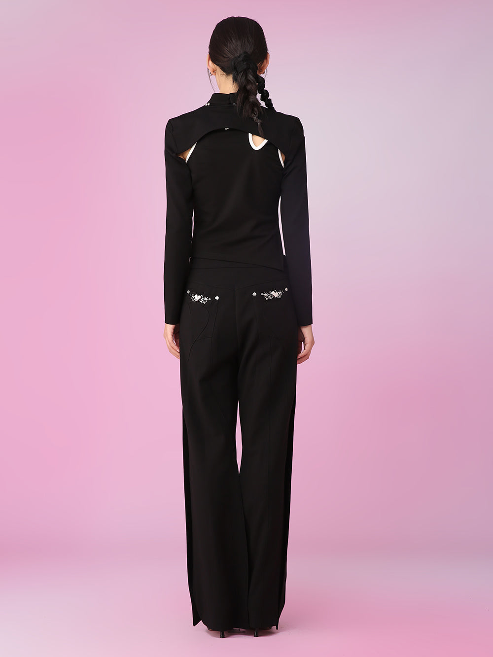 MUKZIN All-match Black OL Style Slim Trousers