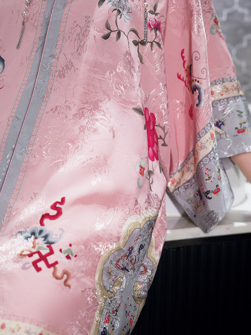 MUKZIN Chinese Style Cheongsam Retro Long Coat
