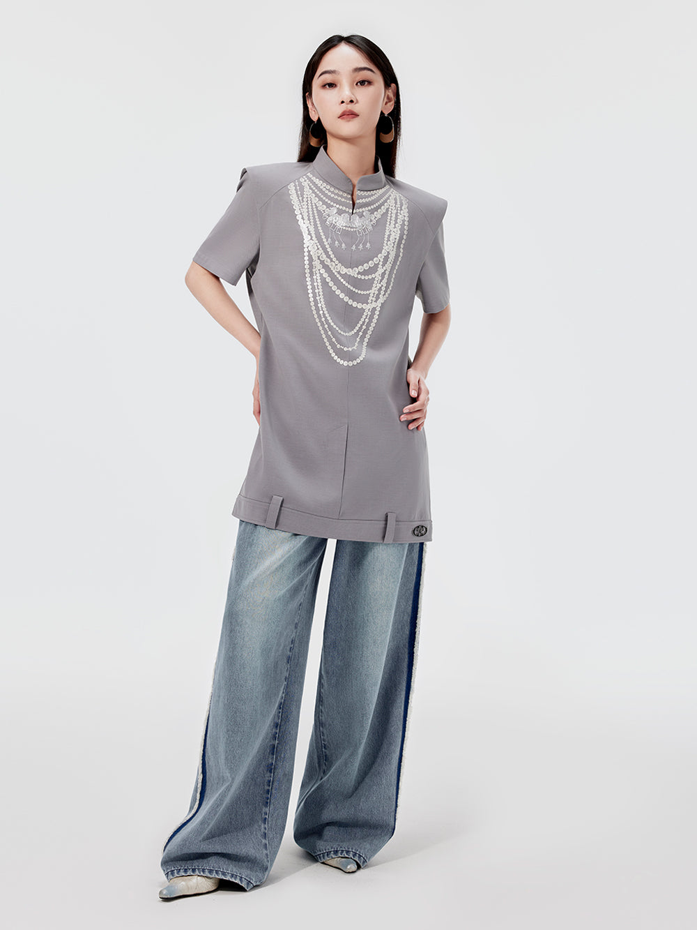 MUKZIN Gray Fashion Dress