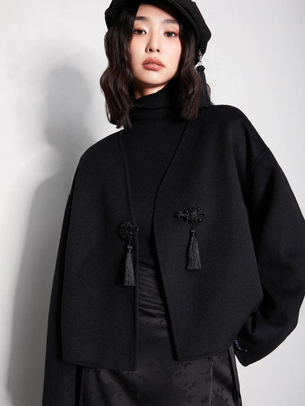 MUKTANK x CUUDICLAB Tassel Double-faced Woolen Coat