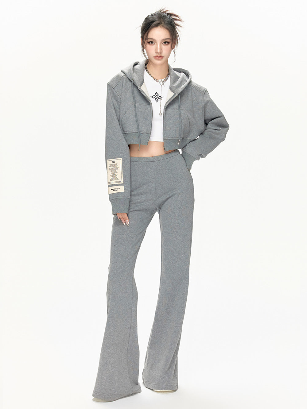 MUKTANKxARDENCODE W FREEDOM Loose Cotton Hoodie