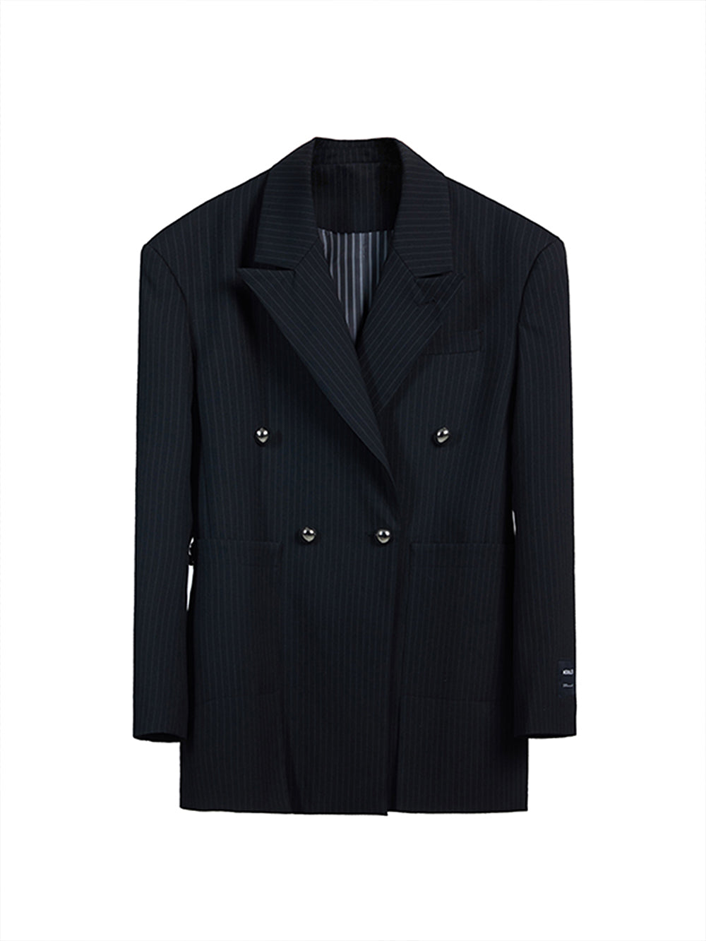 MUKTANK X MODULER Double-Breasted Striped Design Loose Fit Suit