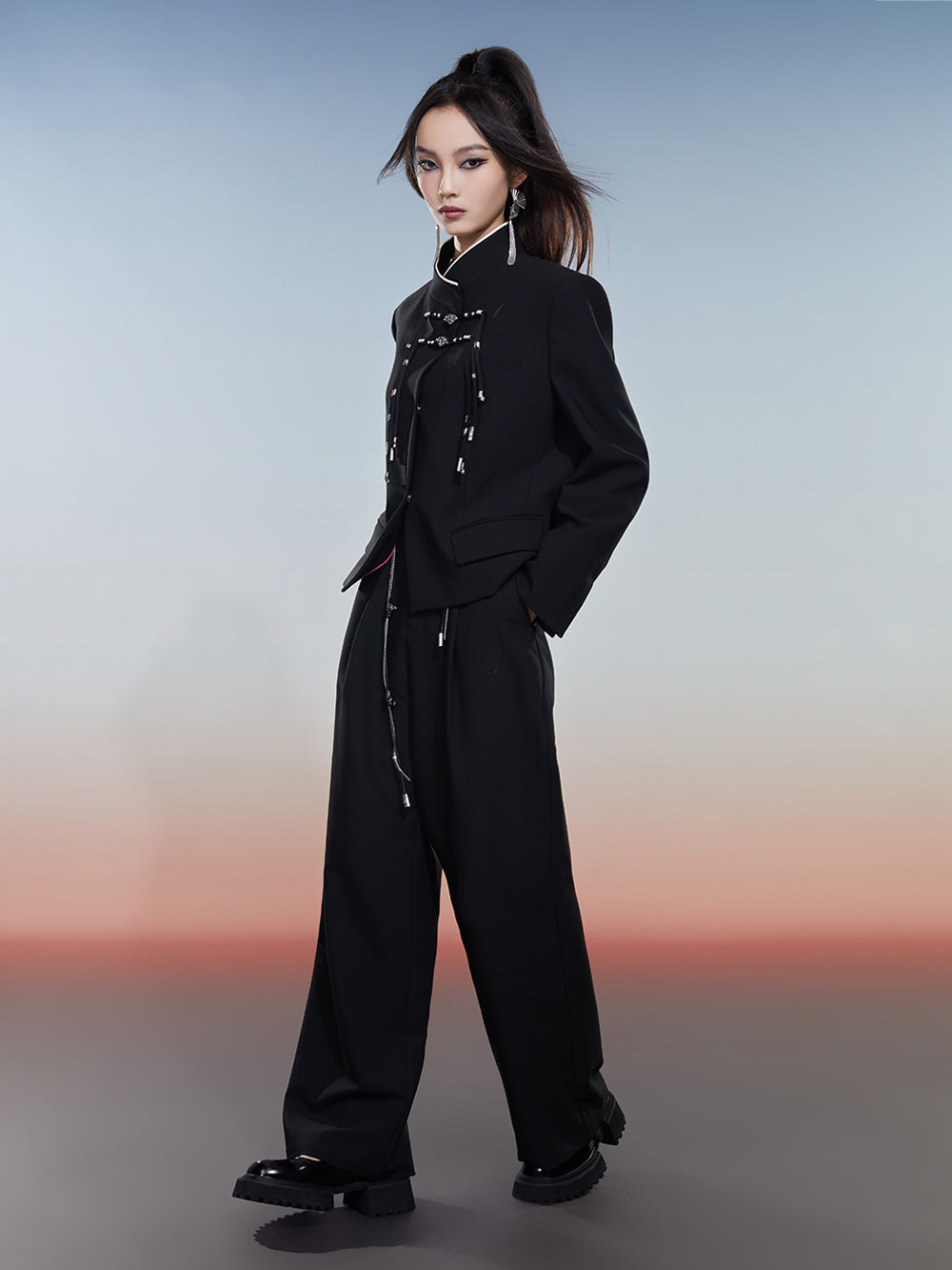 MUKZIN Black Short Versatile High-quality Suit Jacket