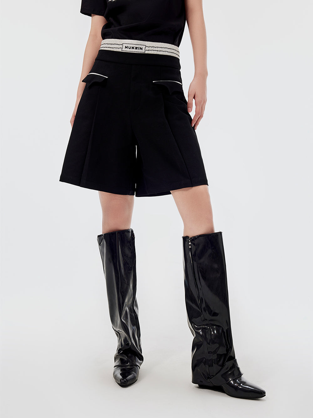 MUKZIN  ムクジン　ショートパンツセットアップ MUKZIN Black Casual Shorts