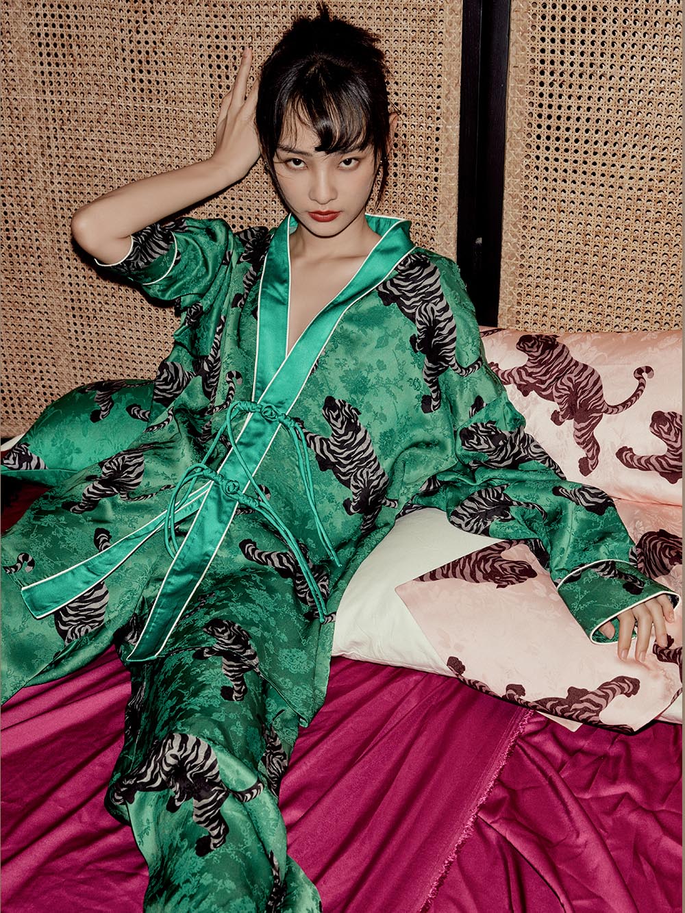MUKZIN Crouching Dragon and Hidden Tiger Neo Chinese Pajama Shirts