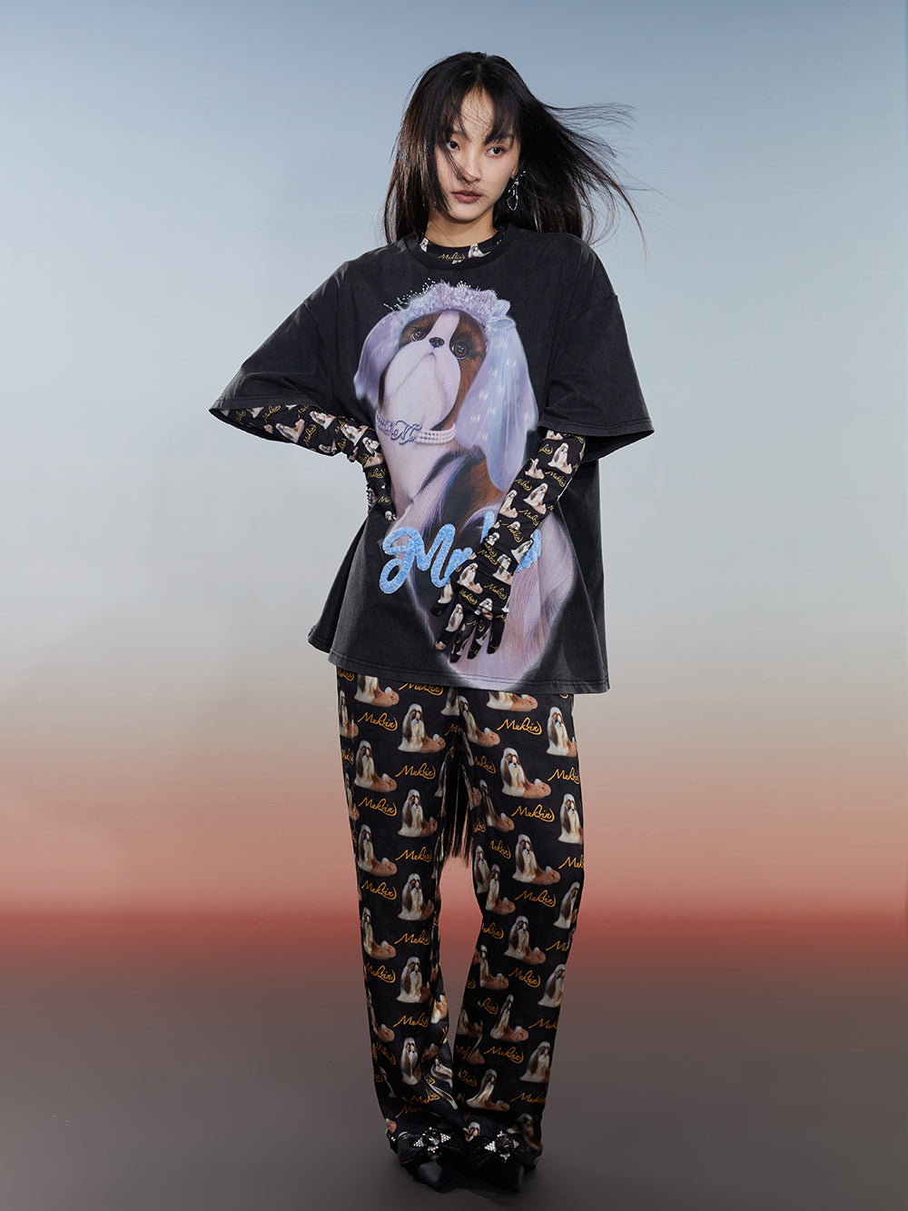 MUKZIN Printed Loose High-quality Comfortable Versatile Trousers