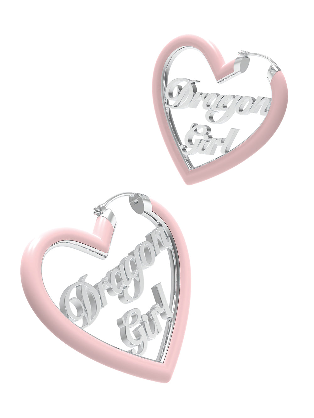 MUKTANK x Mandarin Zan Club Dragon Girl Heart Enamel Earrings