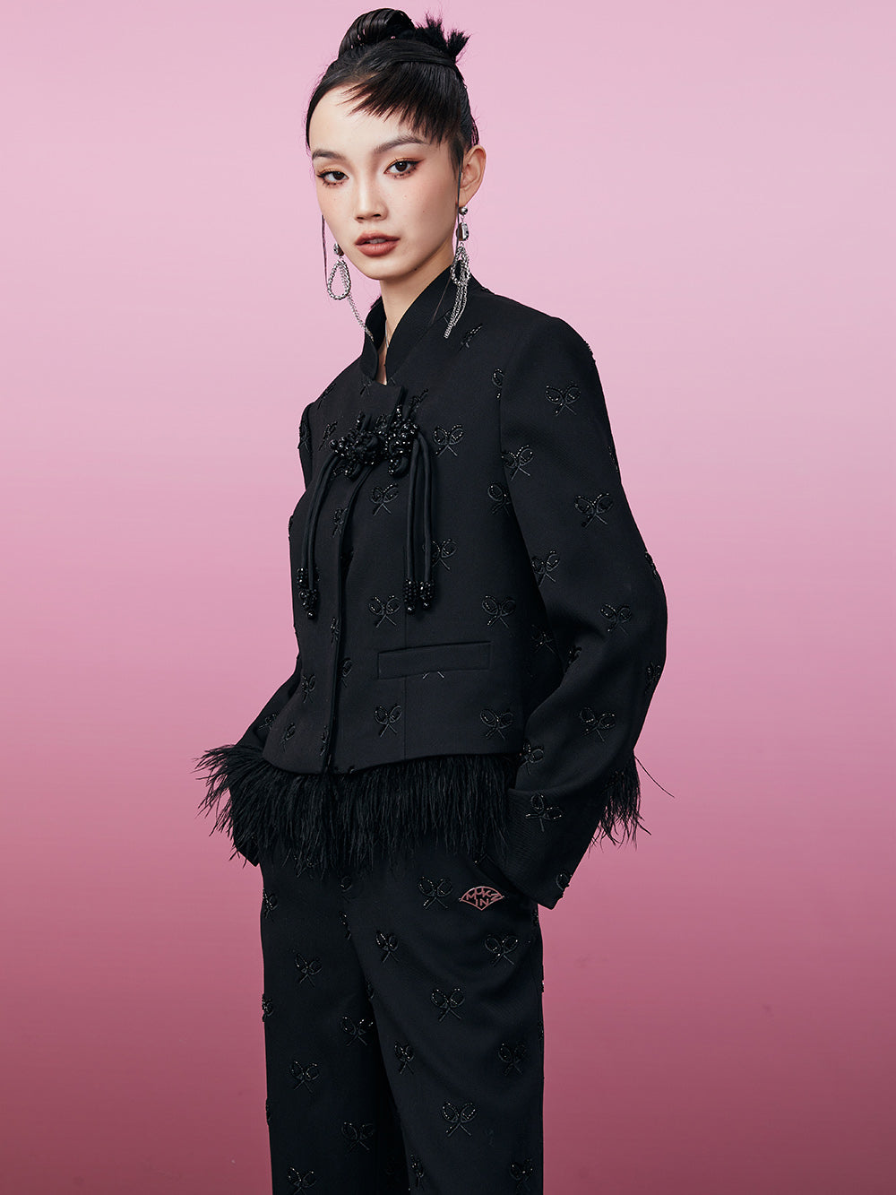 MUKZIN Stylish Versatile New Beaded Coat