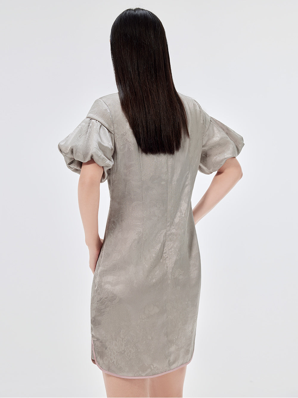 MUKZIN Vintage Jacquard Cheongsam Dress