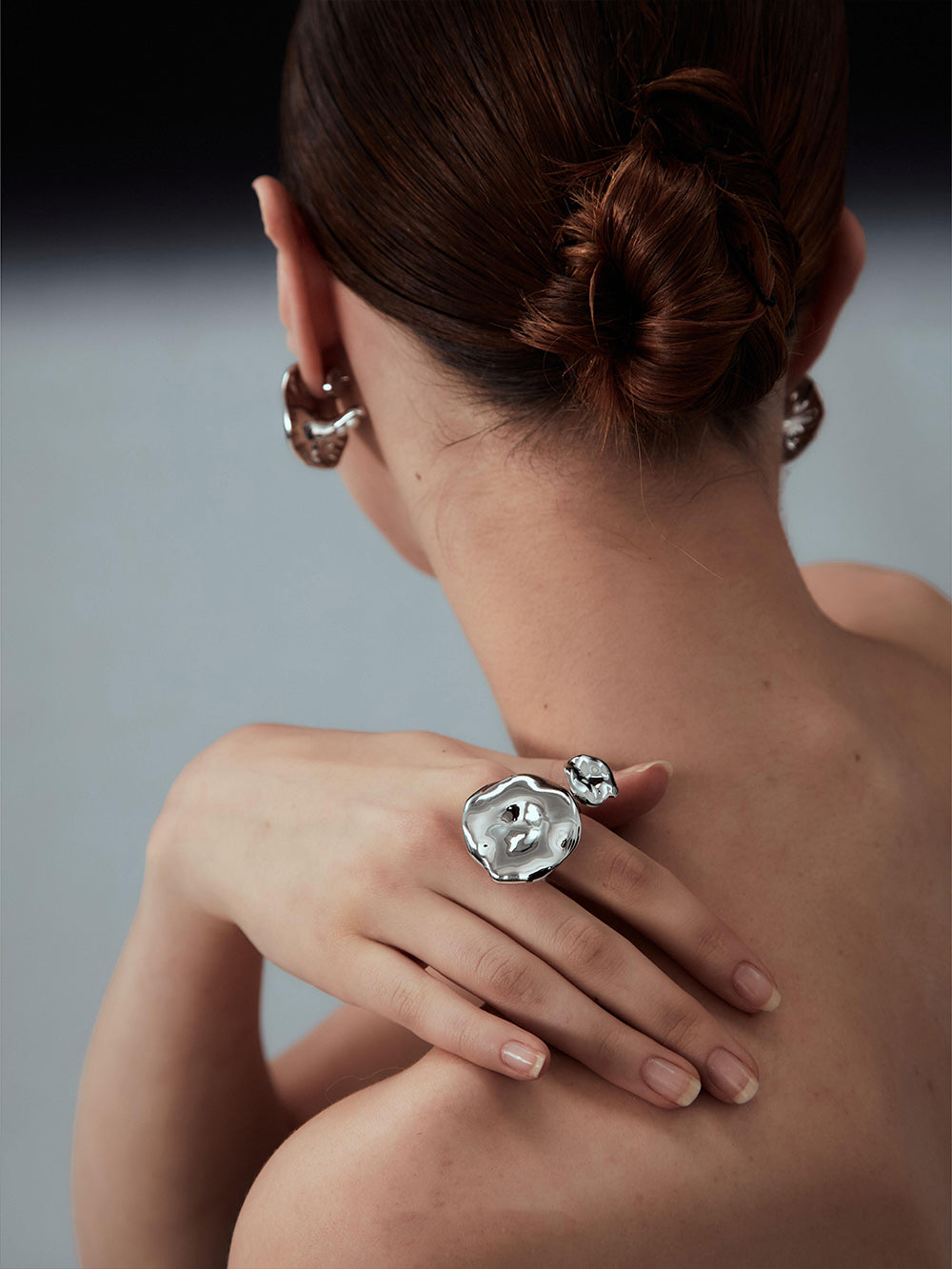 MUKTANKxPEARLONA Dangerous Garden -Pleated Mushroom Pearl Ring