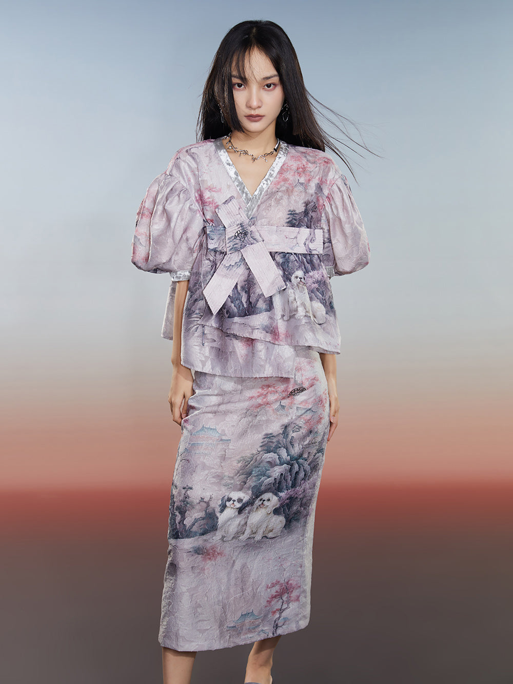 MUKZIN New Original All-match T-shirt with Bow Puff Sleeves