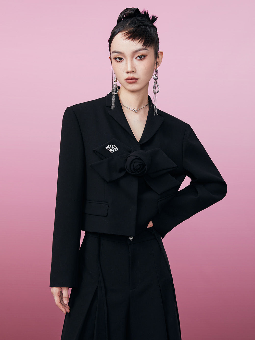 MUKZIN Temperament Black Slimming Original High-quality Suit