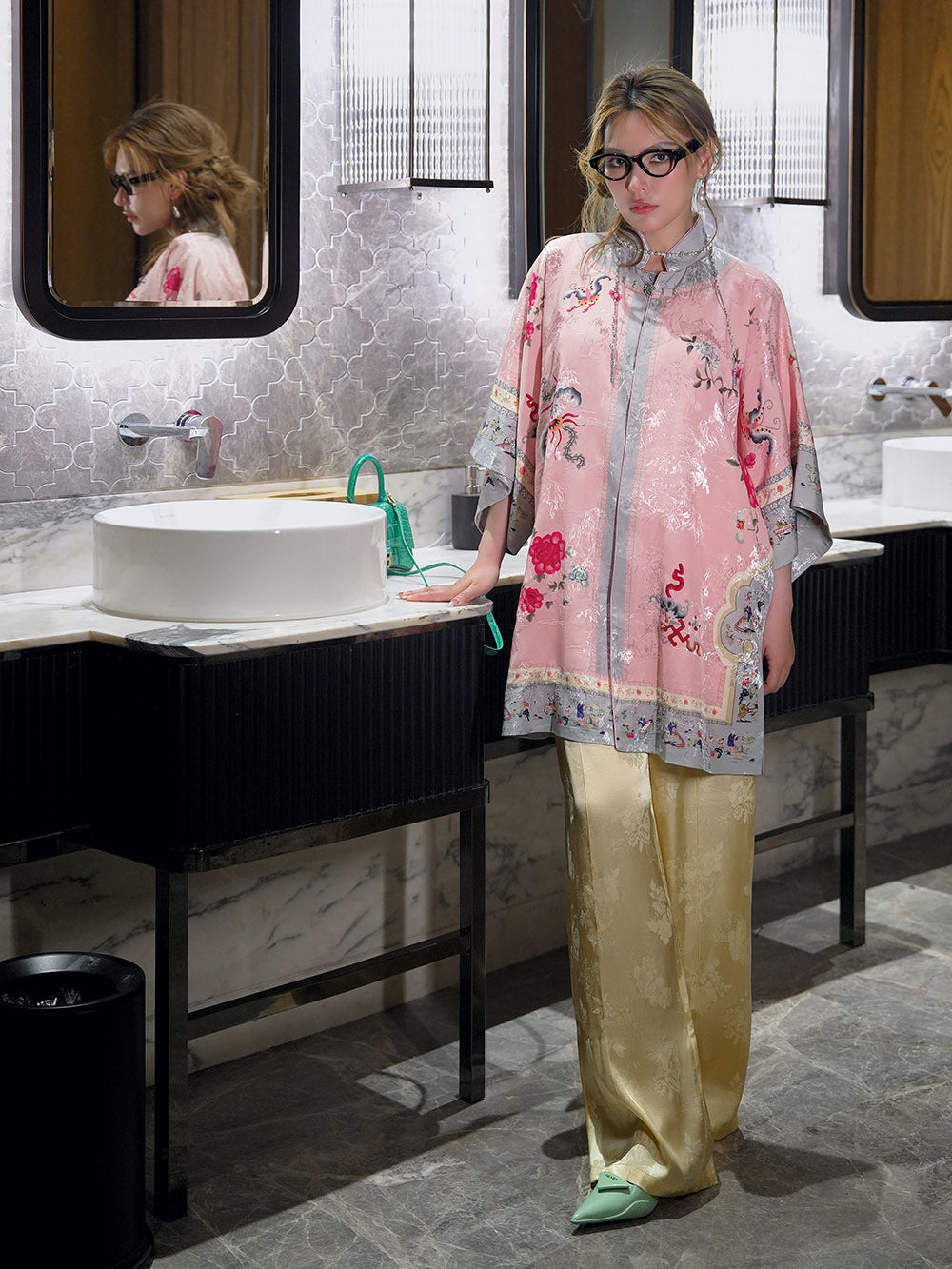 MUKZIN Chinese Style Cheongsam Retro Long Coat