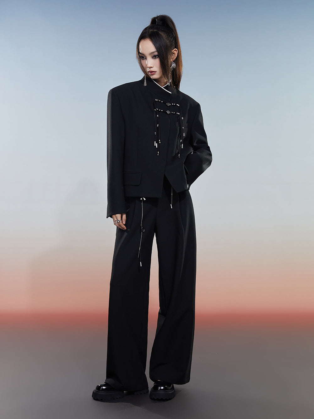 MUKZIN Black Short Versatile High-quality Suit Jacket
