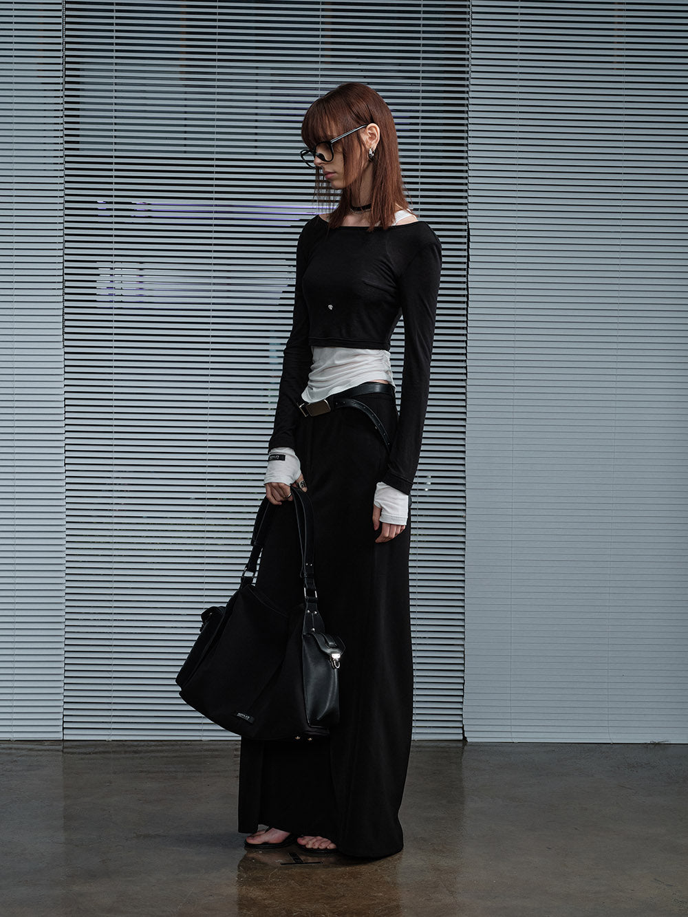 MUKTANK X MODULER Atmospheric Mermaid Hem Midi Skirt