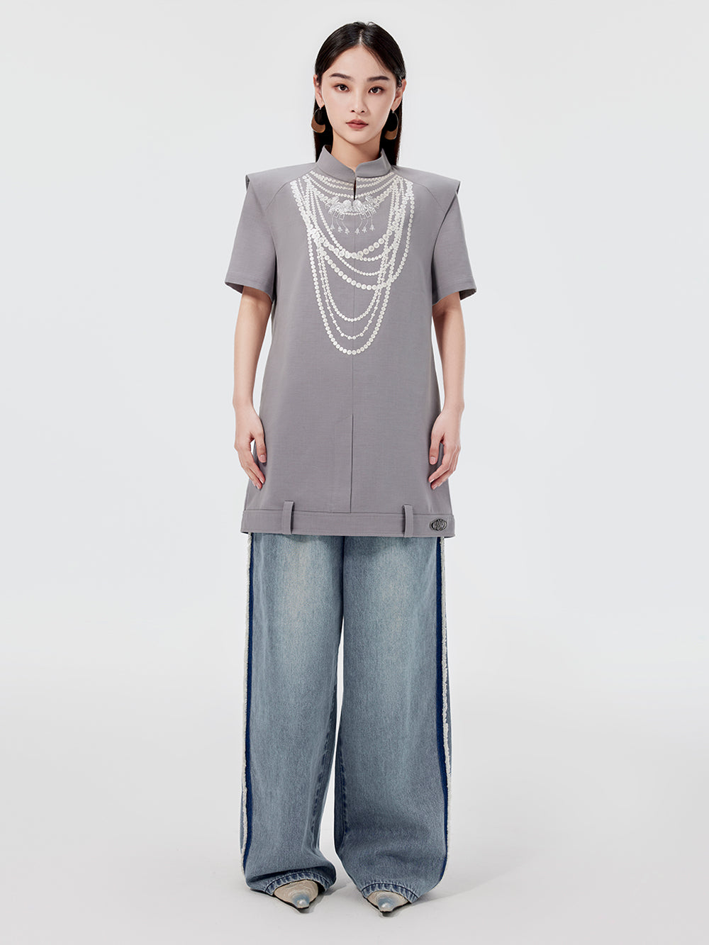 MUKZIN Gray Fashion Dress