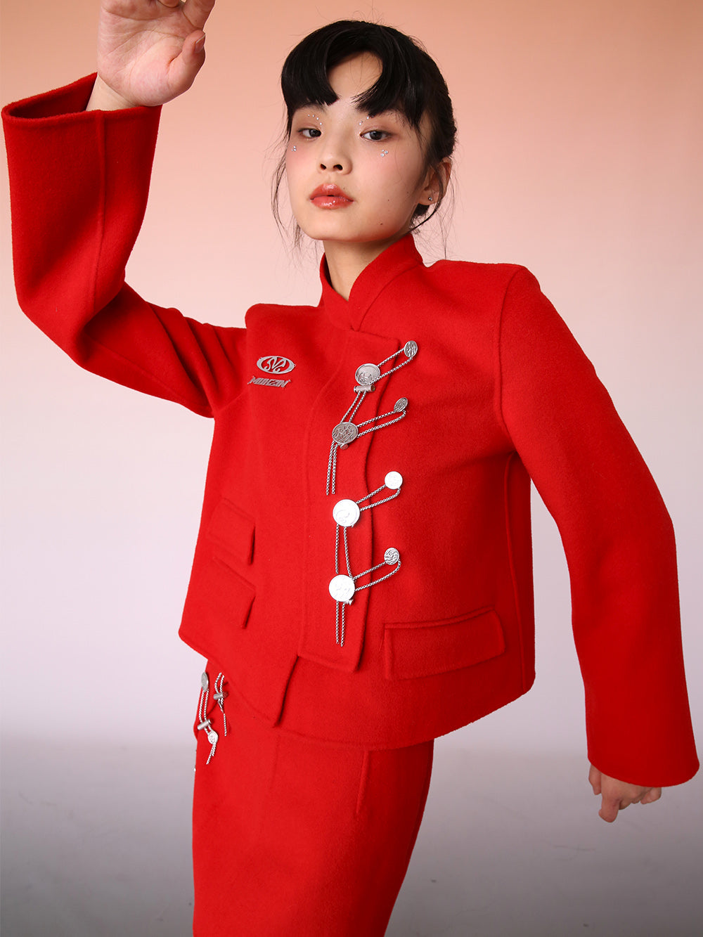 MUKZIN Retro Style Red Original Slim Fashion Coat