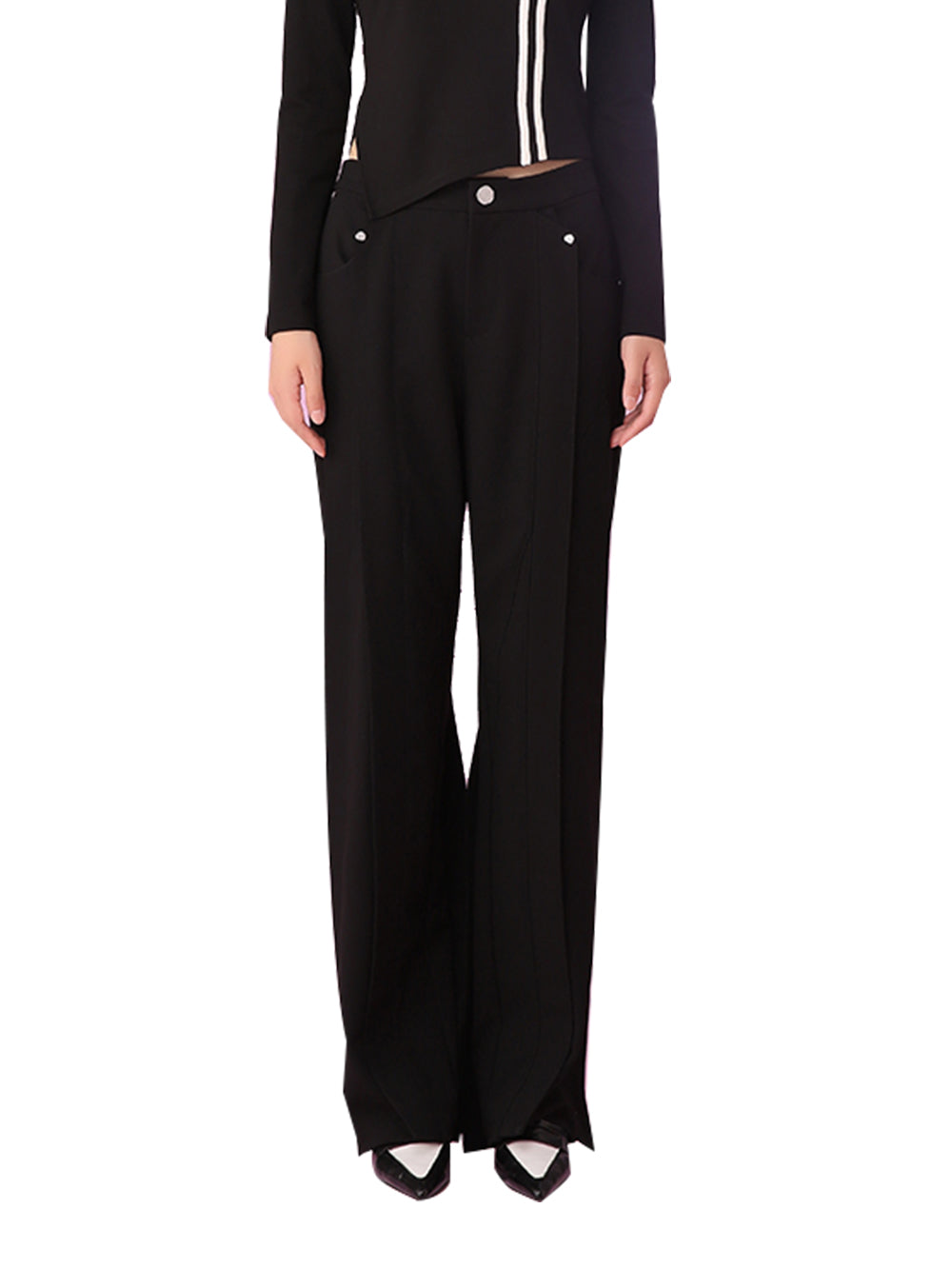 MUKZIN All-match Black OL Style Slim Trousers