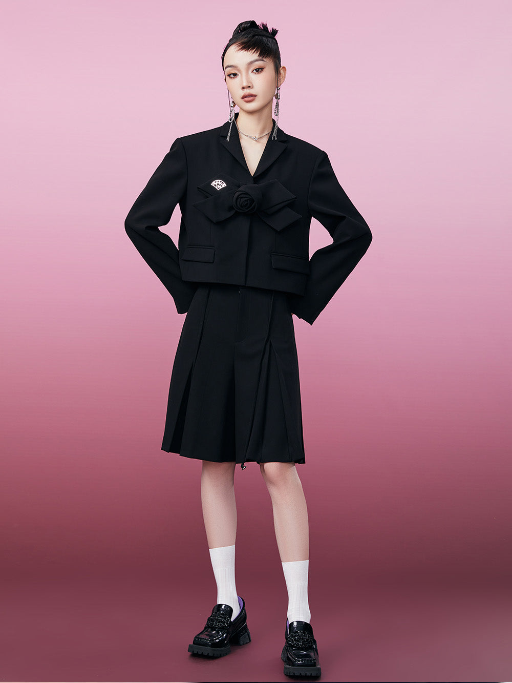 MUKZIN Temperament Black Slimming Original High-quality Suit