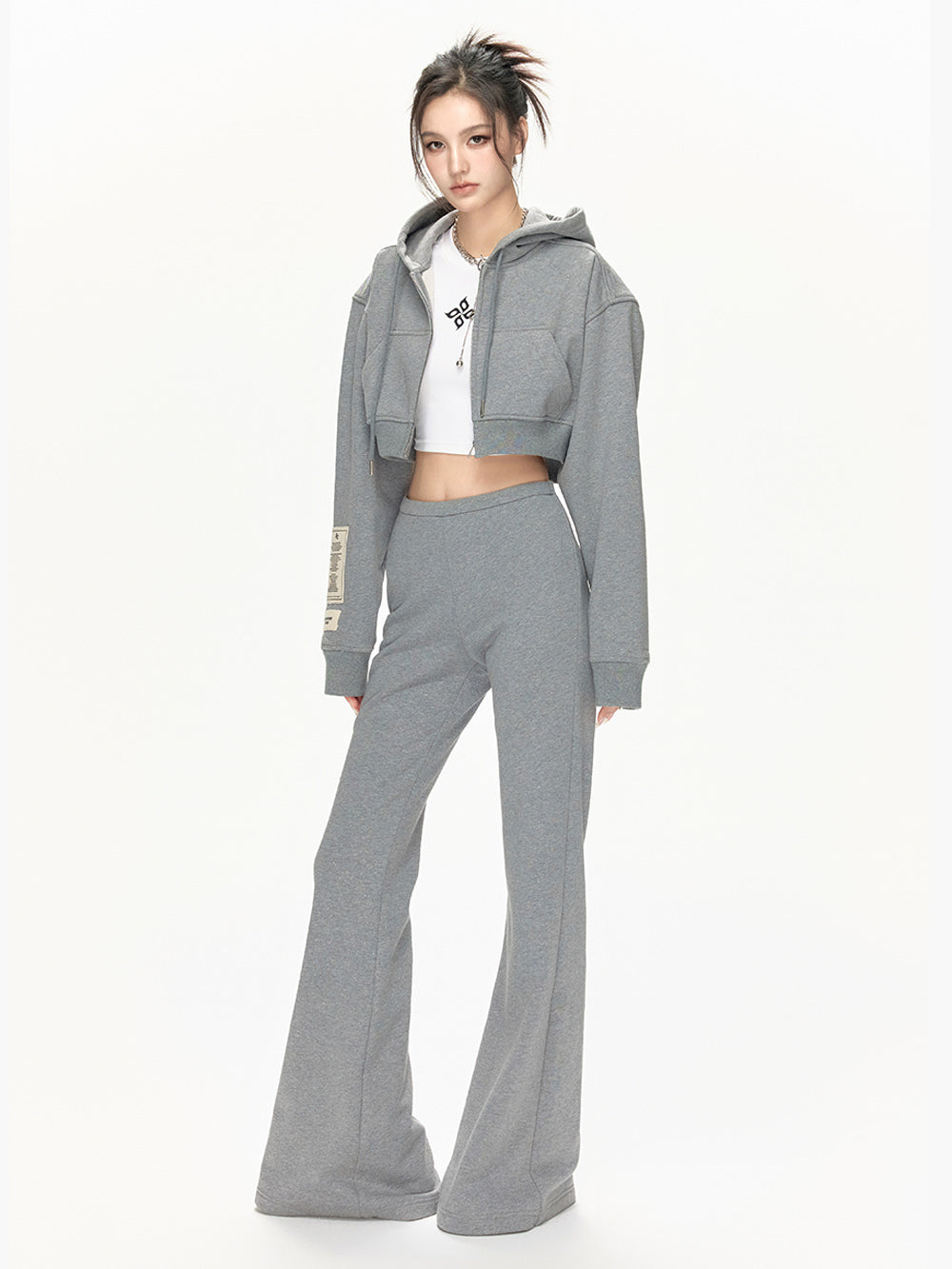 MUKTANKxARDENCODE W FREEDOM Loose Cotton Hoodie