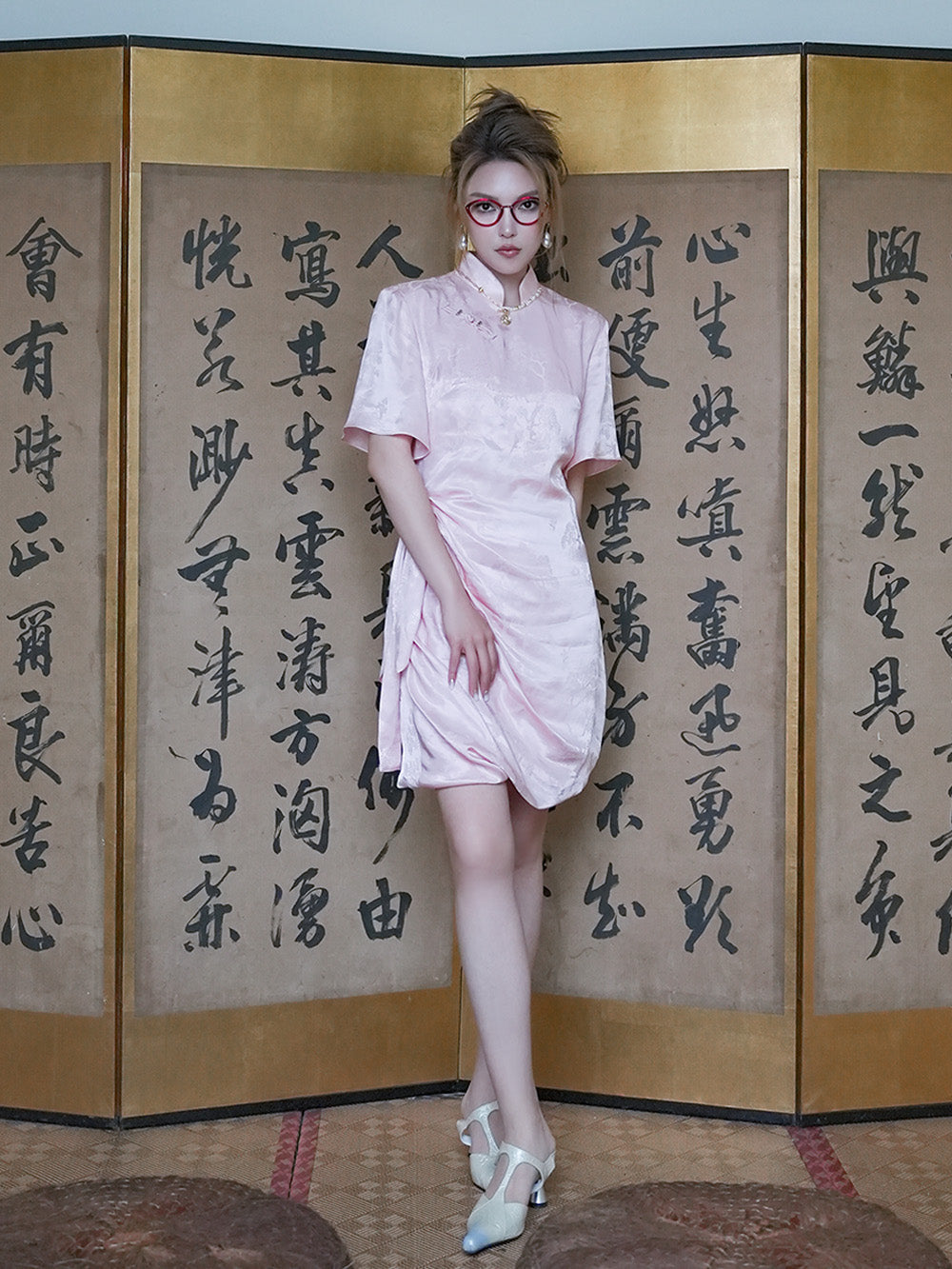 sachin and babi light blue dress Dsmyz] Vintage Velvet Chinese Dress Elegant Cheongsam Plus Size 6XL CNY  Qipao Dress 8063 main image 0