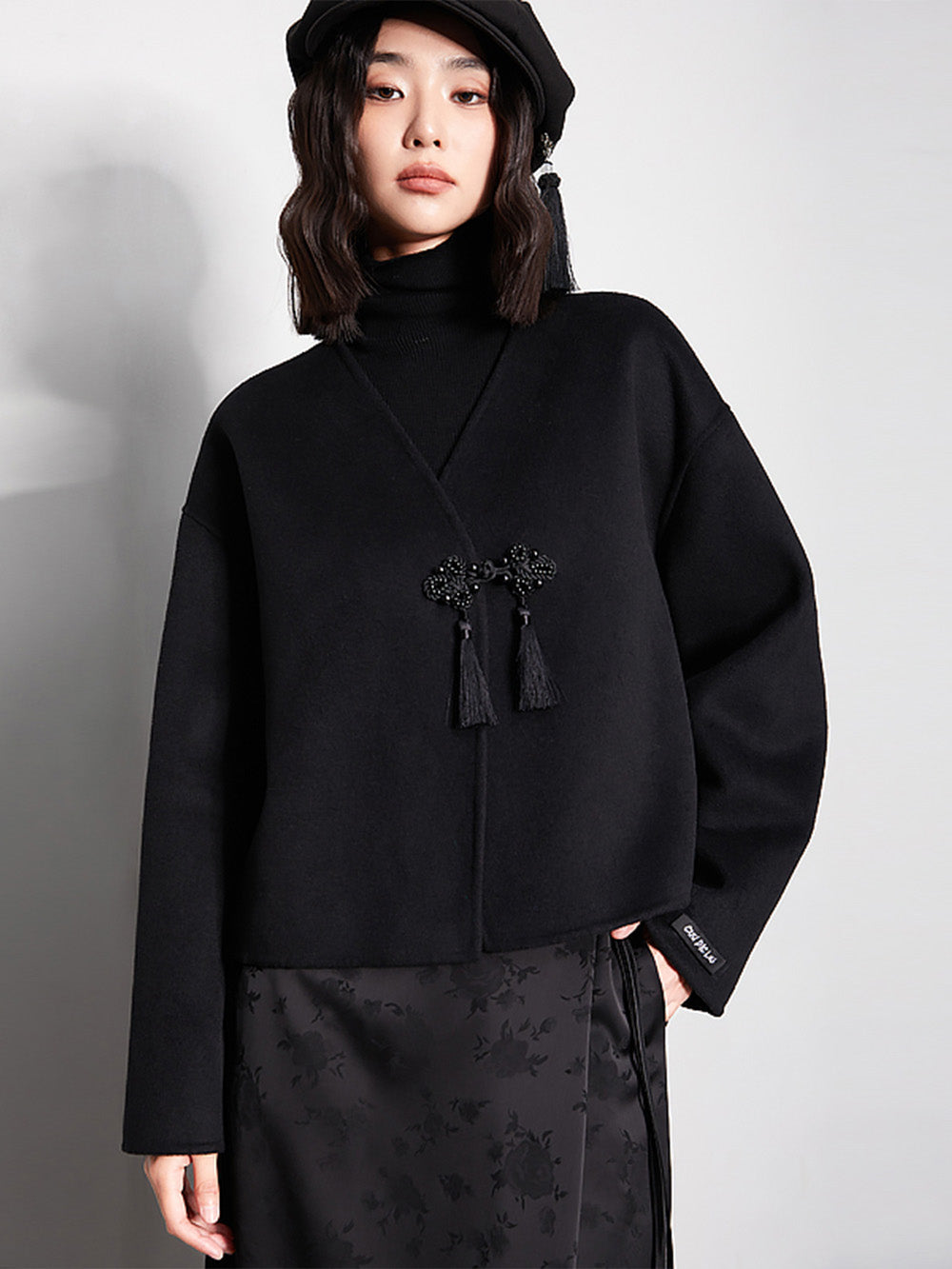 MUKTANK x CUUDICLAB Tassel Double-faced Woolen Coat