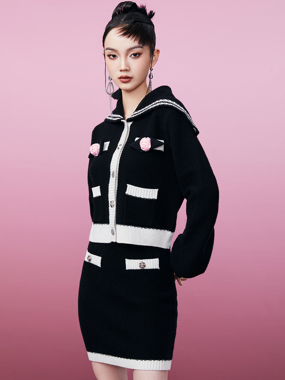MUKZIN Color Block Sweet Original Popular Sweater