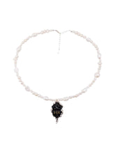 MUKTANK X QUANDO Tears of Black Witch Pearl Beaded Necklace