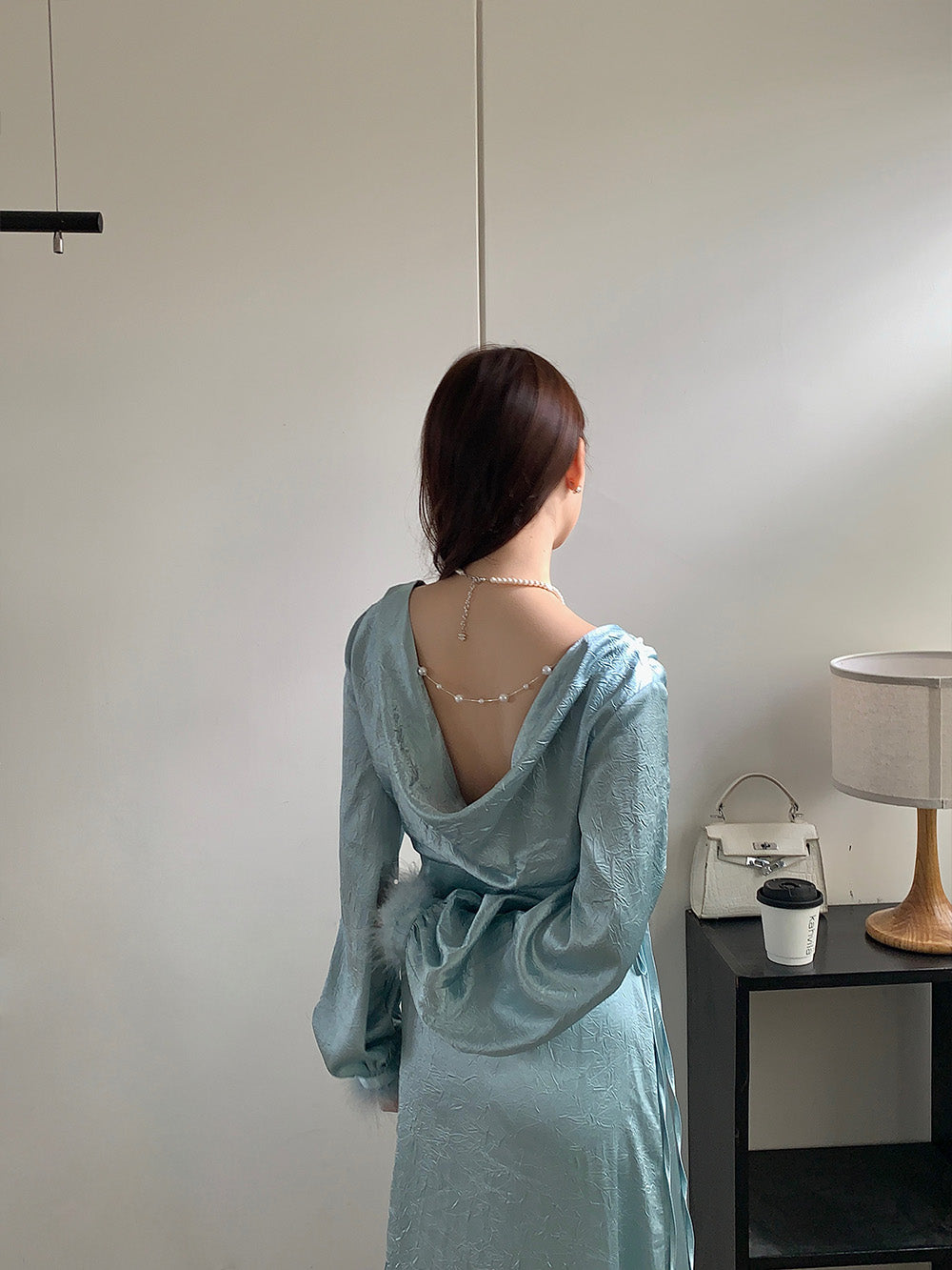 WS Premium Blue Elegant Comfortable Slim Dress