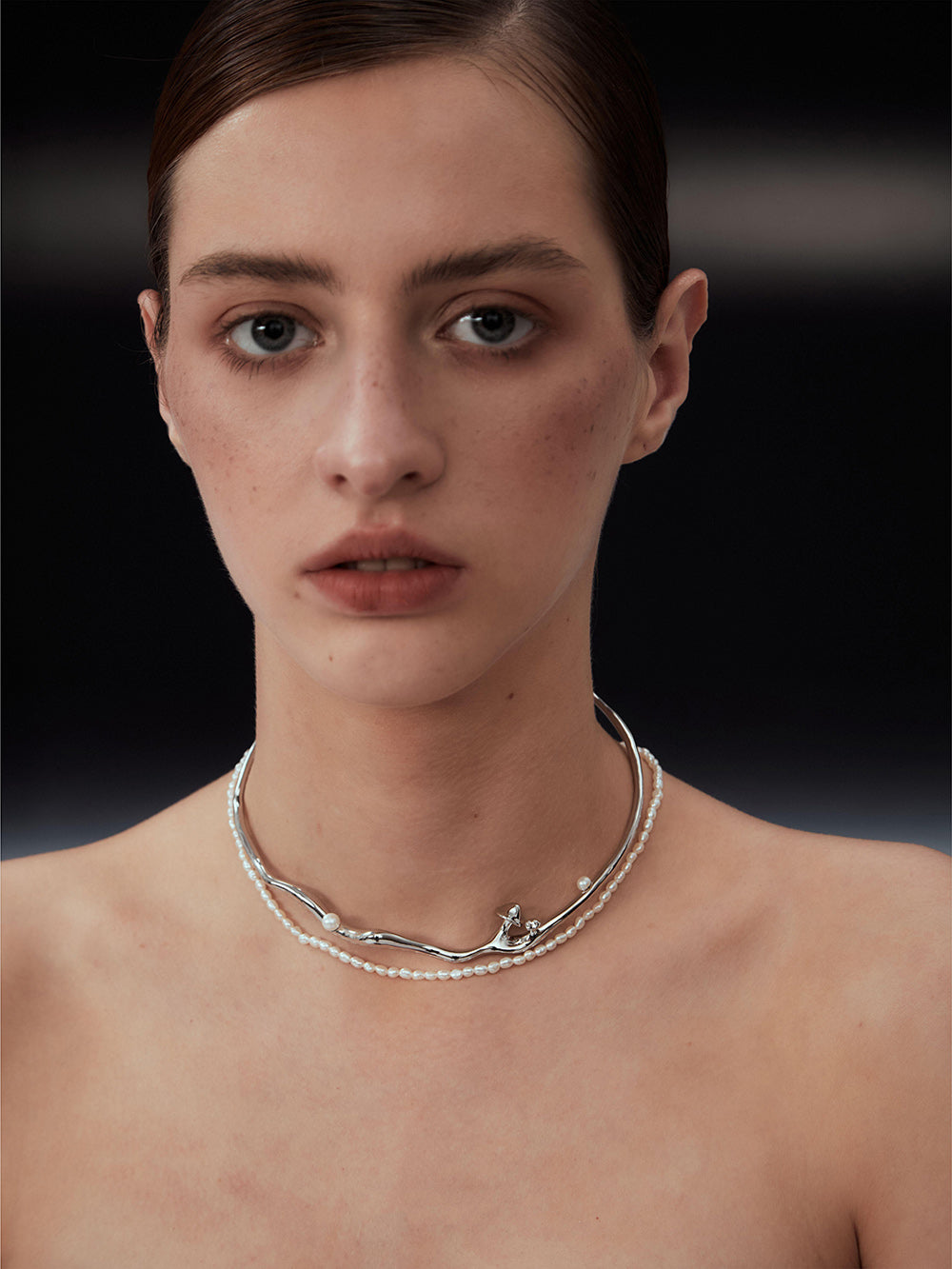 MUKTANK x PEARLONA Dangerous Garden -Angel Mushroom Baroque Pearl Necklace