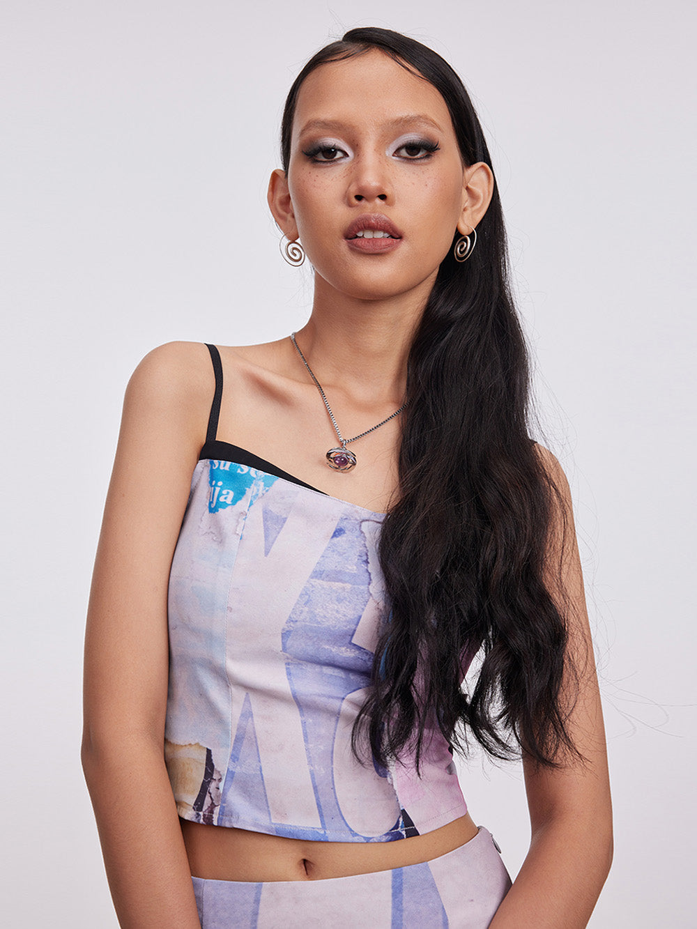 MUKTANK x Damage Asia Tropical Vacation Printed Skirt Set (Top+Skirt)