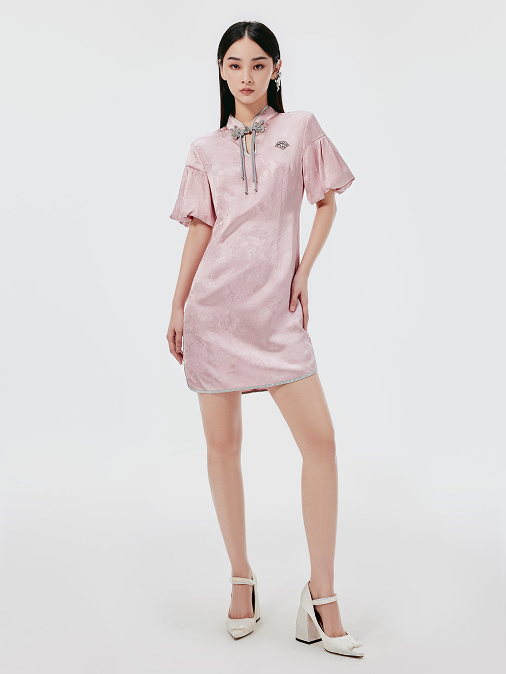 MUKZIN Vintage Jacquard Cheongsam Dress