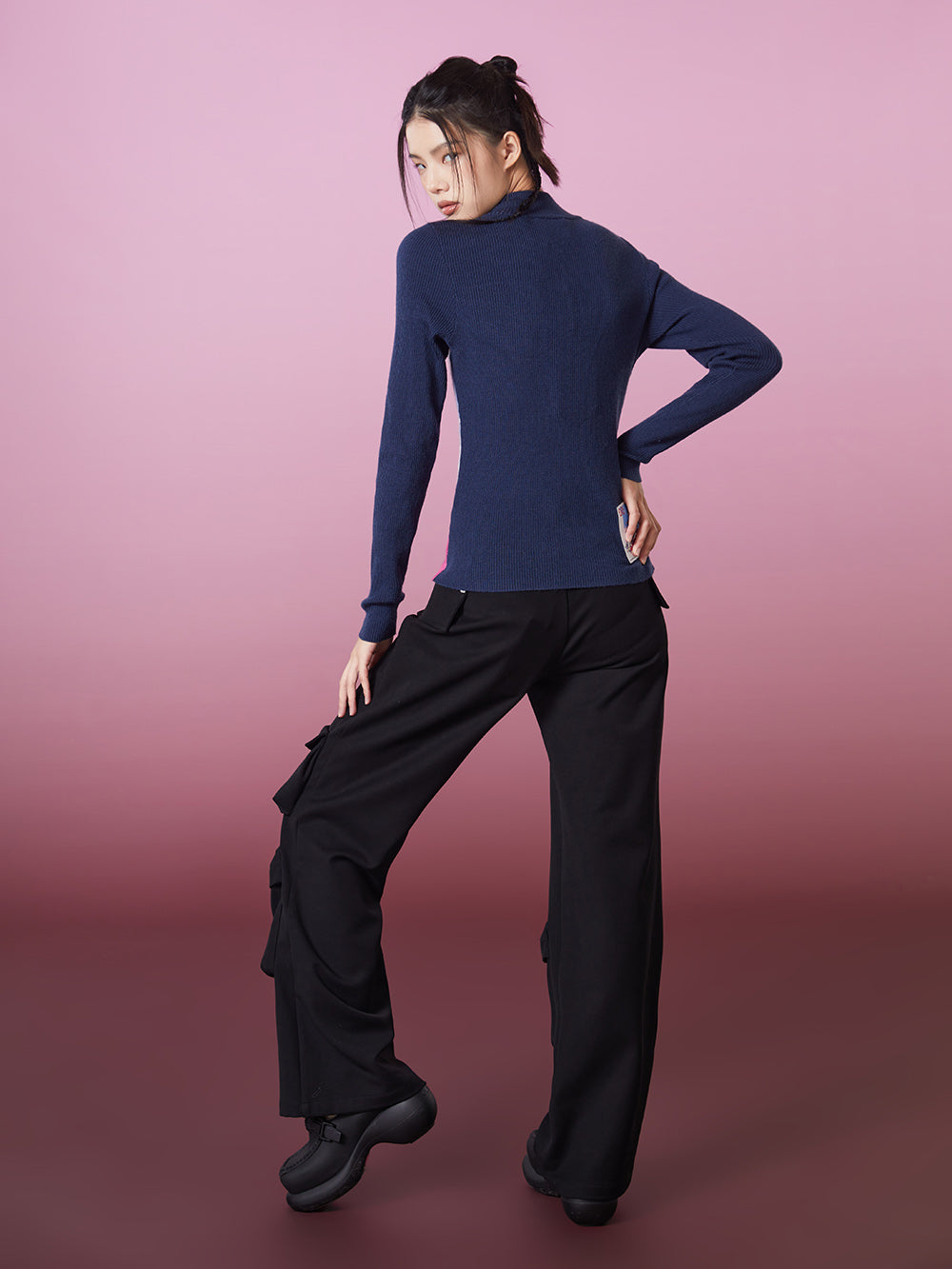 MUKZIN Skiing Women Color Blocking Knited Base Shirt