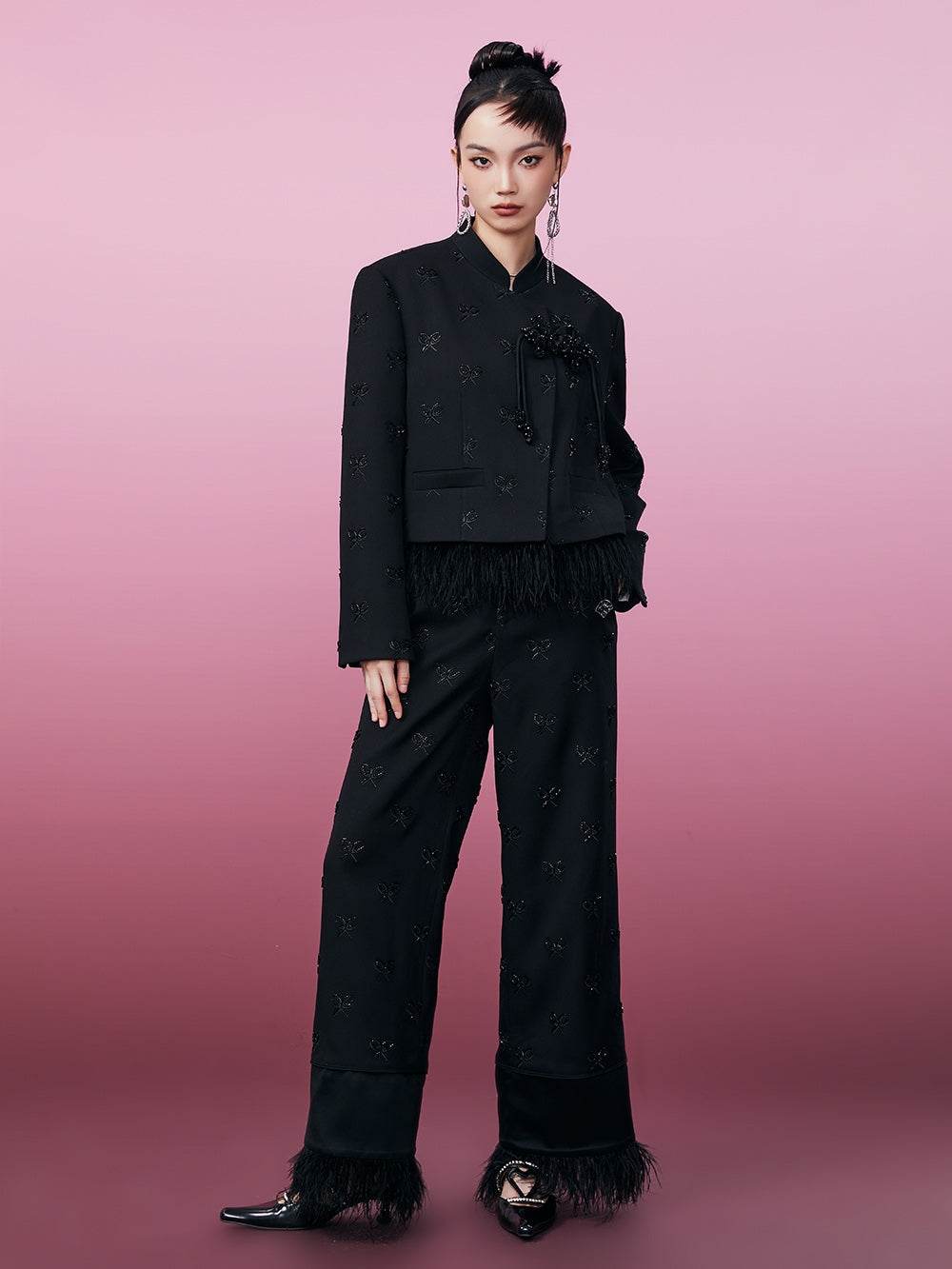 MUKZIN Stylish Versatile New Beaded Coat