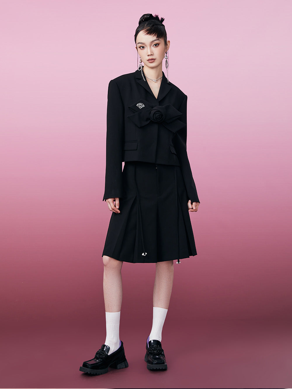 MUKZIN Temperament Black Slimming Original High-quality Suit