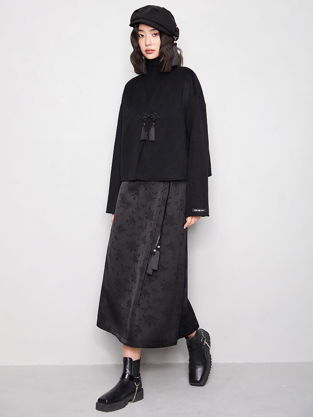MUKTANK x CUUDICLAB Tassel Double-faced Woolen Coat