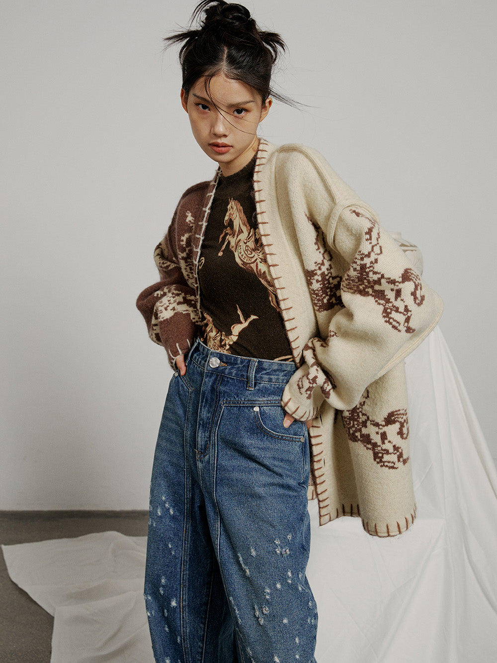 MUKZIN Loose High Quality Comfortable Casual Cardigan