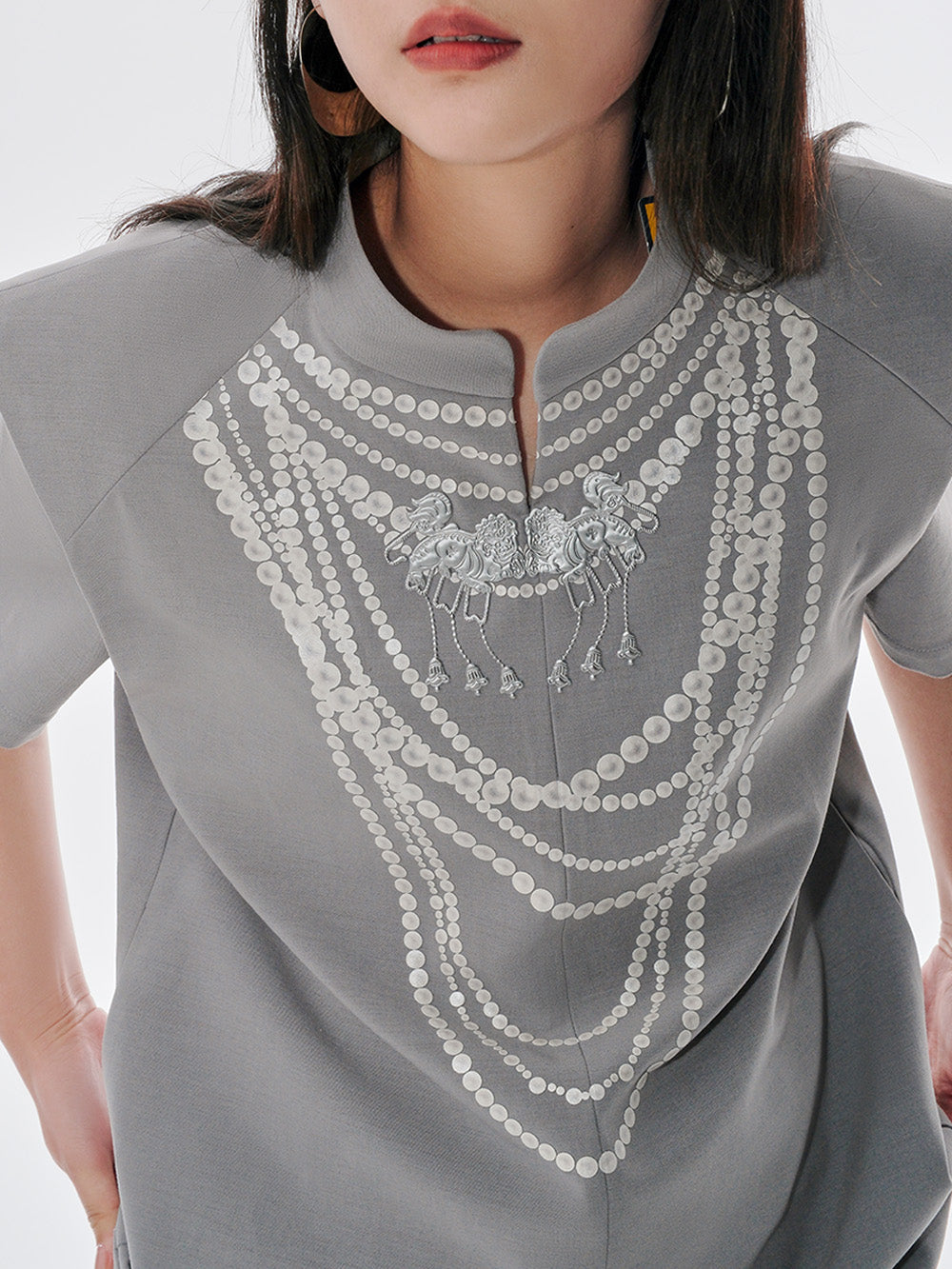 MUKZIN Gray Fashion Dress