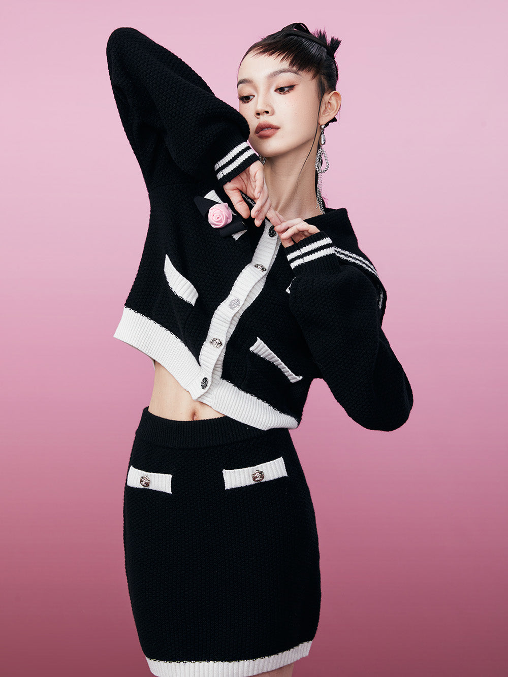 MUKZIN Color Block Sweet Original Popular Sweater