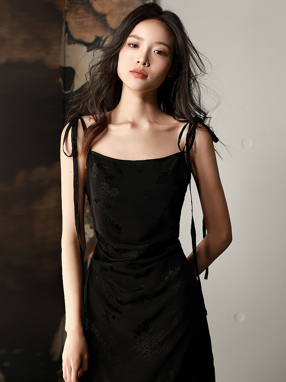 MUKTANK X CUUDICLAB Silk Jacquard Cheongsam Dress