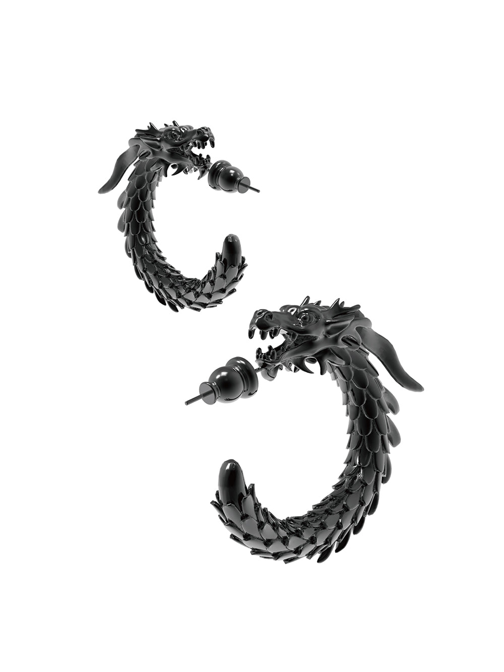 MUKTANK x Mandarin Zan Club Swimming Dragon in the Abyss Earrings Series